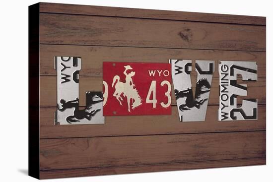 WY State Love-Design Turnpike-Stretched Canvas