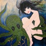 Big Eyed Girl Can of Worms-Wyanne-Giclee Print