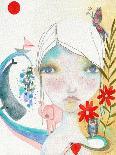 Big Eyed Tambourine Girl-Wyanne-Giclee Print