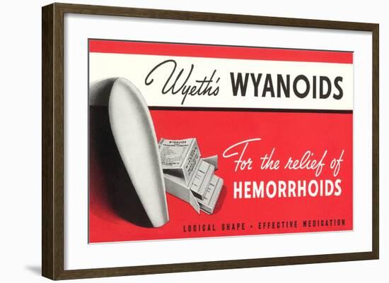 Wyanoids Hemorrhoidd Medication-null-Framed Art Print