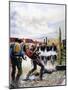 Wyatt Earp and the Battle of the Ok Corral-English School-Mounted Giclee Print