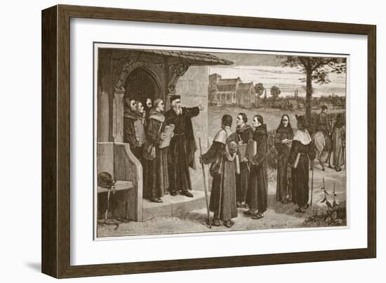 Wycliff Sending Out His 'Poor Priests'-William Frederick Yeames-Framed Giclee Print