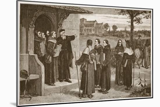 Wycliff Sending Out His 'Poor Priests'-William Frederick Yeames-Mounted Giclee Print