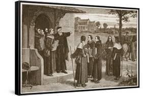 Wycliff Sending Out His 'Poor Priests'-William Frederick Yeames-Framed Stretched Canvas