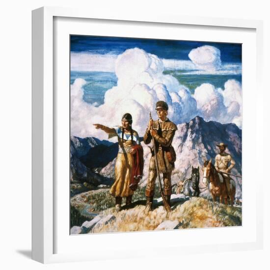 Wyeth: Sacajawea-Newell Convers Wyeth-Framed Giclee Print