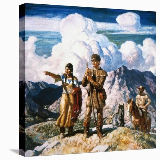 Wyeth: Sacajawea-Newell Convers Wyeth-Stretched Canvas