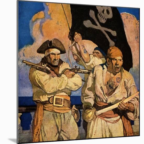 Wyeth: Treasure Island-Newell Convers Wyeth-Mounted Giclee Print