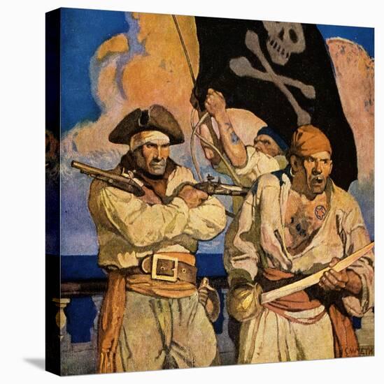Wyeth: Treasure Island-Newell Convers Wyeth-Stretched Canvas