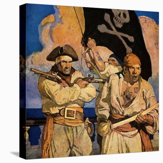 Wyeth: Treasure Island-Newell Convers Wyeth-Stretched Canvas