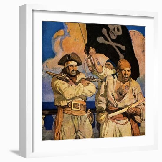Wyeth: Treasure Island-Newell Convers Wyeth-Framed Giclee Print