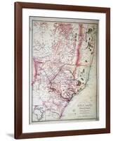 Wyld's Military Sketch of Zululand, 1879-James Wyld the Elder-Framed Giclee Print