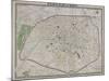 Wyld's Plan of Paris, 1870-James Wyld-Mounted Giclee Print