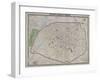 Wyld's Plan of Paris, 1870-James Wyld-Framed Giclee Print