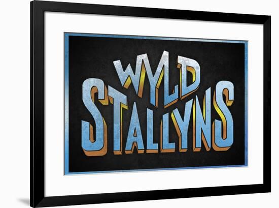 Wyld Stallyns Movie Music-null-Framed Art Print