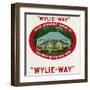 Wylie-Way Brand Cigar Box Label, Wylie Permanent Camping Co in Yellowstone National Park-Lantern Press-Framed Art Print