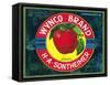 Wynco Apple Label - Yakima, WA-Lantern Press-Framed Stretched Canvas