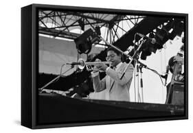 Wynton Marsalis, Knebworth, 1982-Brian O'Connor-Framed Stretched Canvas