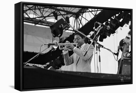 Wynton Marsalis, Knebworth, 1982-Brian O'Connor-Framed Stretched Canvas