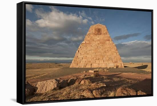 Wyoming, Ames Monument-Bernard Friel-Framed Stretched Canvas