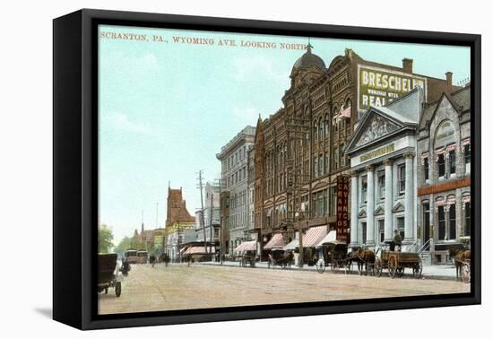 Wyoming Avenue, Scranton-null-Framed Stretched Canvas