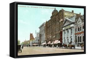 Wyoming Avenue, Scranton-null-Framed Stretched Canvas