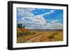 Wyoming Backroad near Vedauwoo, Wyoming-Patty Baker-Framed Premium Giclee Print