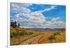 Wyoming Backroad near Vedauwoo, Wyoming-Patty Baker-Framed Art Print