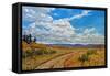 Wyoming Backroad near Vedauwoo, Wyoming-Patty Baker-Framed Stretched Canvas