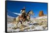 Wyoming Cowboy-Darrell Gulin-Framed Stretched Canvas