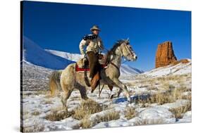 Wyoming Cowboy-Darrell Gulin-Stretched Canvas