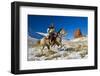 Wyoming Cowboy-Darrell Gulin-Framed Photographic Print