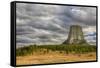 Wyoming, Devils Tower National Monument, Devils Tower-Jamie & Judy Wild-Framed Stretched Canvas