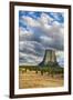 Wyoming, Devils Tower National Monument, Devils Tower-Jamie & Judy Wild-Framed Premium Photographic Print