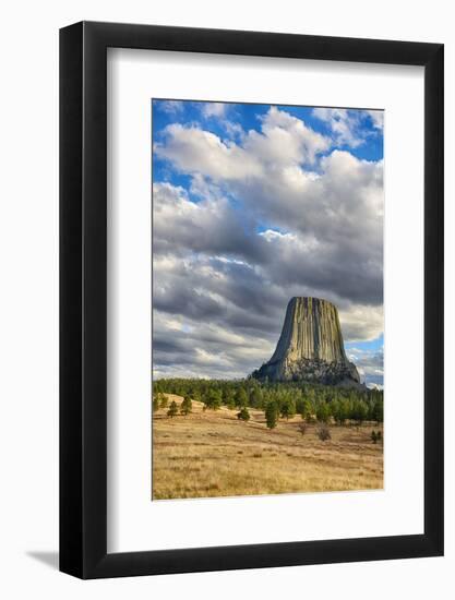 Wyoming, Devils Tower National Monument, Devils Tower-Jamie & Judy Wild-Framed Photographic Print