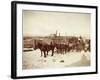 Wyoming Grand Encampment Stagecoach-null-Framed Art Print