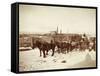 Wyoming Grand Encampment Stagecoach-null-Framed Stretched Canvas