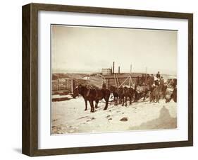 Wyoming Grand Encampment Stagecoach-null-Framed Art Print