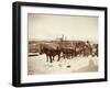 Wyoming Grand Encampment Stagecoach-null-Framed Art Print