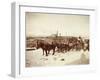 Wyoming Grand Encampment Stagecoach-null-Framed Art Print