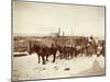 Wyoming Grand Encampment Stagecoach-null-Mounted Art Print
