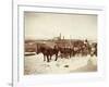 Wyoming Grand Encampment Stagecoach-null-Framed Art Print