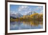 Wyoming, Grand Teton National Park, Autumn Color Along the Snake River Oxbow with Mt-Elizabeth Boehm-Framed Photographic Print