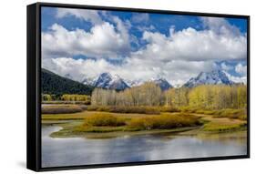 Wyoming, Grand Teton National Park. Landscape of Water, Forest and Mountains-Jaynes Gallery-Framed Stretched Canvas