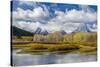 Wyoming, Grand Teton National Park. Landscape of Water, Forest and Mountains-Jaynes Gallery-Stretched Canvas