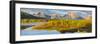 Wyoming, Grand Teton National Park. Panorama of Sunrise on Snake River-Jaynes Gallery-Framed Photographic Print