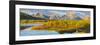 Wyoming, Grand Teton National Park. Panorama of Sunrise on Snake River-Jaynes Gallery-Framed Photographic Print