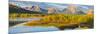 Wyoming, Grand Teton National Park. Panorama of Sunrise on Snake River-Jaynes Gallery-Mounted Photographic Print