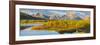 Wyoming, Grand Teton National Park. Panorama of Sunrise on Snake River-Jaynes Gallery-Framed Photographic Print