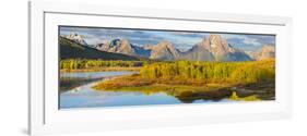 Wyoming, Grand Teton National Park. Panorama of Sunrise on Snake River-Jaynes Gallery-Framed Photographic Print