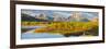 Wyoming, Grand Teton National Park. Panorama of Sunrise on Snake River-Jaynes Gallery-Framed Photographic Print